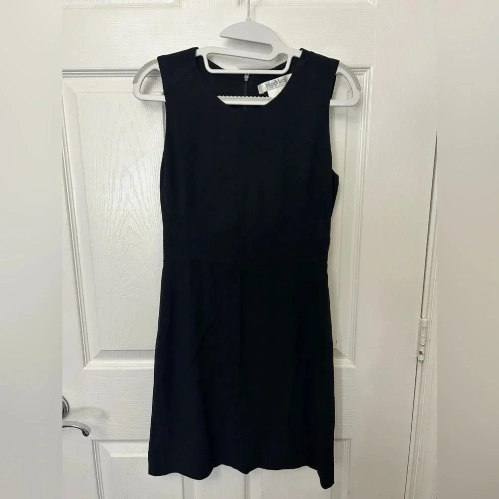 Maxmara black dress size 2